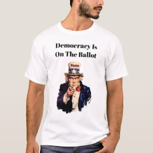 Democracy is on the Ballot 2026 T-Shirt