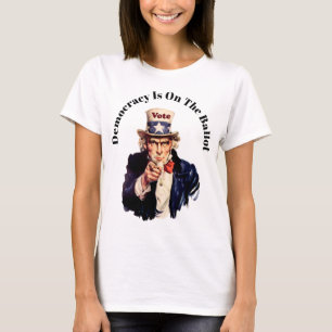 Democracy is on the Ballot 2026 T-Shirt