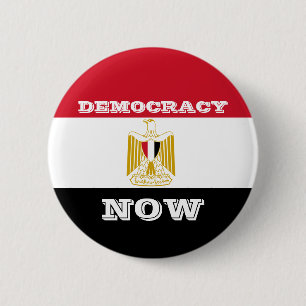 Democracy Now - Egypt Flag - Round Button