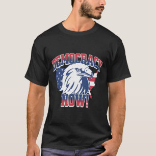 Democracy Now Vote Kamala Harris 2024 Democrat Usa T-Shirt