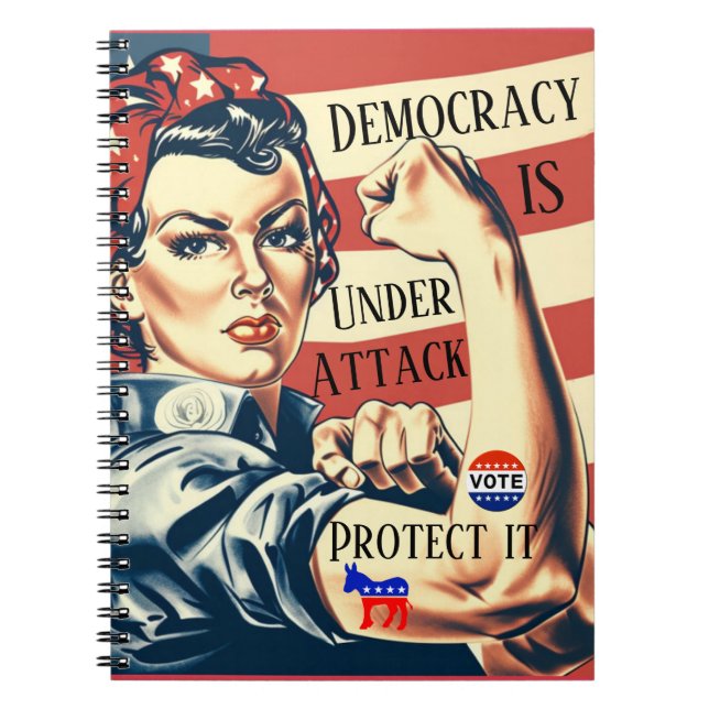 Democracy/ Protect It Notebook (Front)