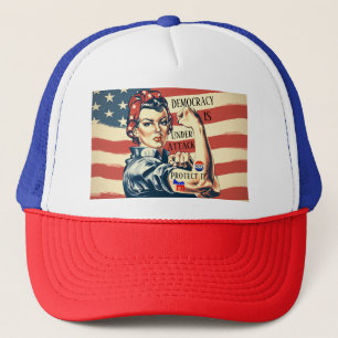 Democracy/ Protect It Trucker Hat