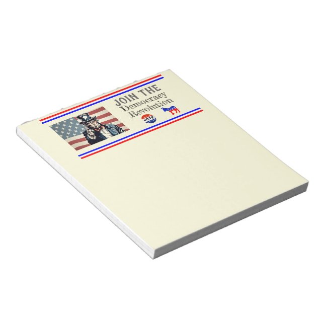 Democracy Revolution Notepad (Angled)