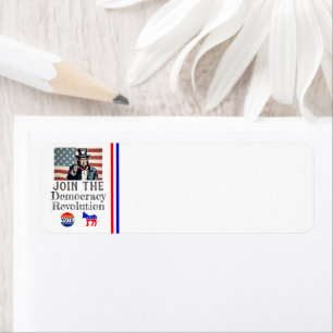Democracy Revolution Return Address Label