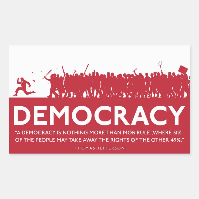 Democracy Sticker (Front)