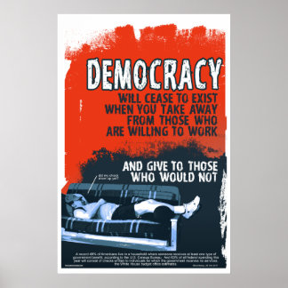Democracy Will Cease (24x36) Poster