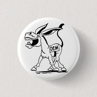 democrat 3 cm round badge