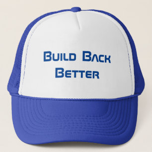 Democrat? Blue Wave Hat, Build Back Better Trucker Hat