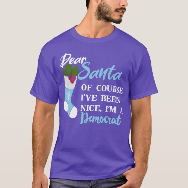 Democrat Christmas funny T-Shirt (Front)