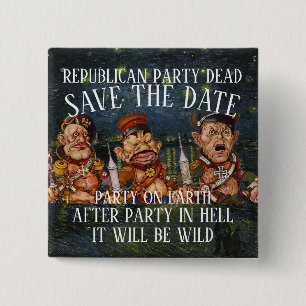 DEMOCRAT DHS CBP ICE TSA PARTY VOTE ELECTION TEE 15 CM SQUARE BADGE