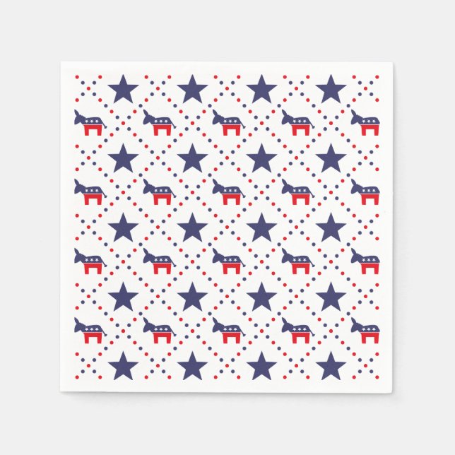 Democrat Diamond Pattern Napkin (Front)