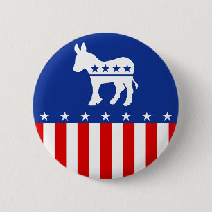 Democrat Donkey Button