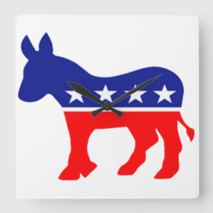 democrat donkey clock