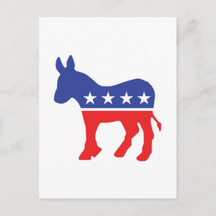 Democrat Donkey Postcard