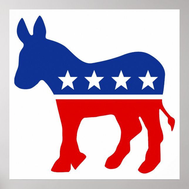 Democrat Donkey Poster (Front)
