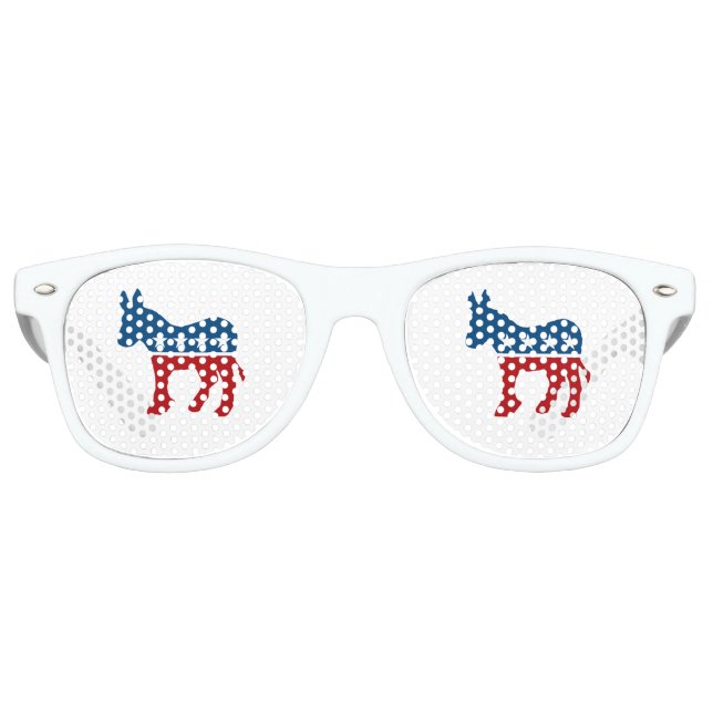 Democrat Donkey Retro Sunglasses (Front)