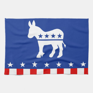 Democrat Donkey Tea Towel