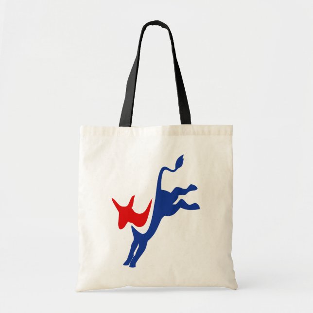 Democrat Donkey Tote Bag (Front)