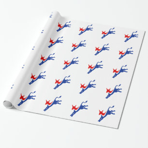 Democrat Donkey Wrapping Paper