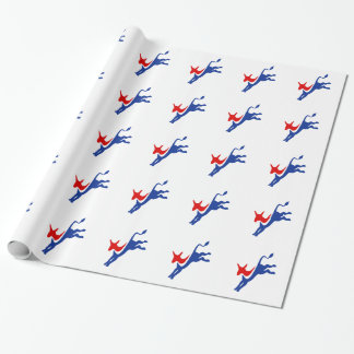 Democrat Donkey Wrapping Paper
