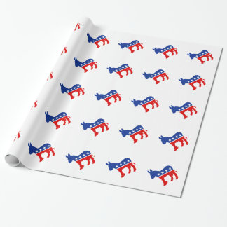 Democrat Donkey Wrapping Paper