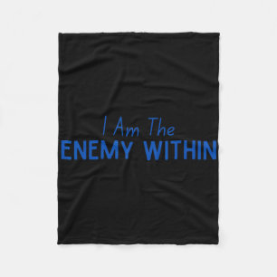 Democrat Kamala Enemy Within Anti-trump Left Wing  Fleece Blanket