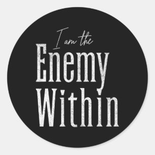 Democrat Kamala Harris Enemy Within Anti-trump Lef Classic Round Sticker