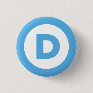 Democrat Logo 3 Cm Round Badge