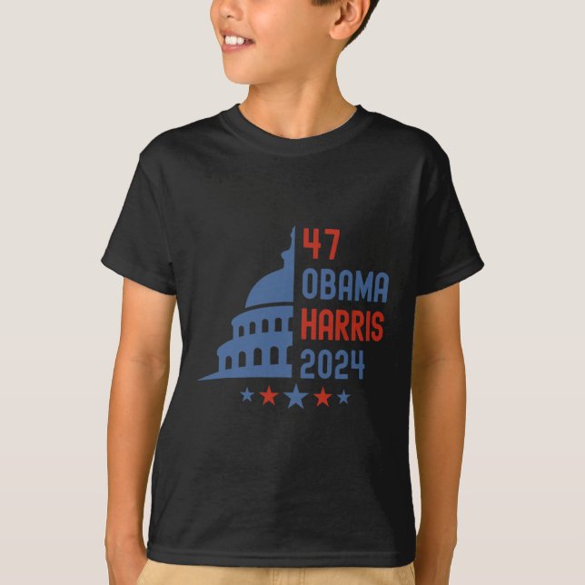 Democrat Obama Harris 2024 Presidential Election  T-Shirt (Front)