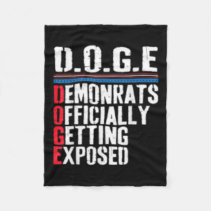 Democrat Officially Getting Exposed Trump 2025 Fleece Blanket