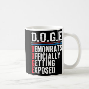 Democrat Officially Getting Exposed Trump 2025 Tan Coffee Mug