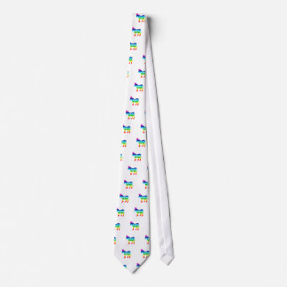 Democrat Original Donkey Distressed Rainbow Tie
