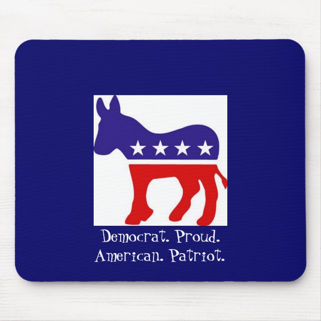 Democrat Party Donkey Mouse Pad (Front)