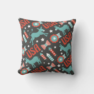 Democrat Party USA Cushion