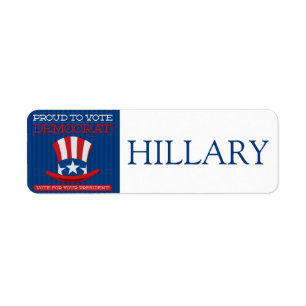 Democrat Return Address Label