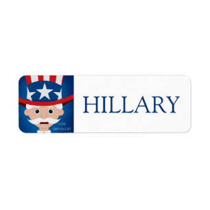 Democrat Return Address Label