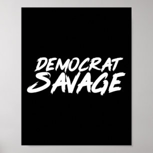 Democrat Savage Impeach Trump Gift Presidential Ha Poster