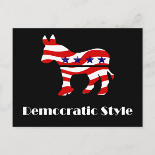 Democrat with Style Postcard