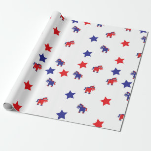 Democrat wrapping paper