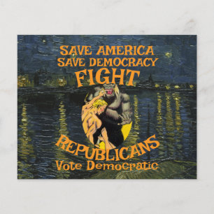 DEMOCRAT ZL X1 KP PARTY VOTE ELECTION COST TEE FLYER