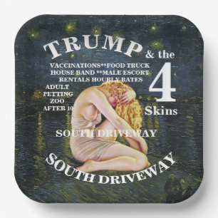 DEMOCRAT ZL X1 KP PARTY VOTE ELECTION COST TEE PAPER PLATE