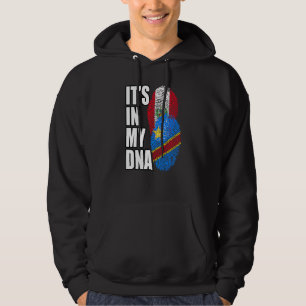 Democratic Congolese And Peruvian Mix DNA Flag Her Hoodie