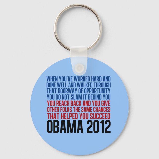 Democratic Convention Quote Key Ring (Front)