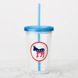 Democratic Donkey Acrylic Tumbler