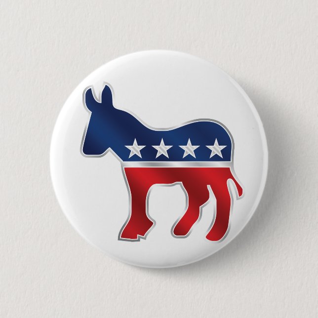 Democratic Donkey Button (Front)