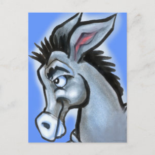 Democratic Donkey Postcard