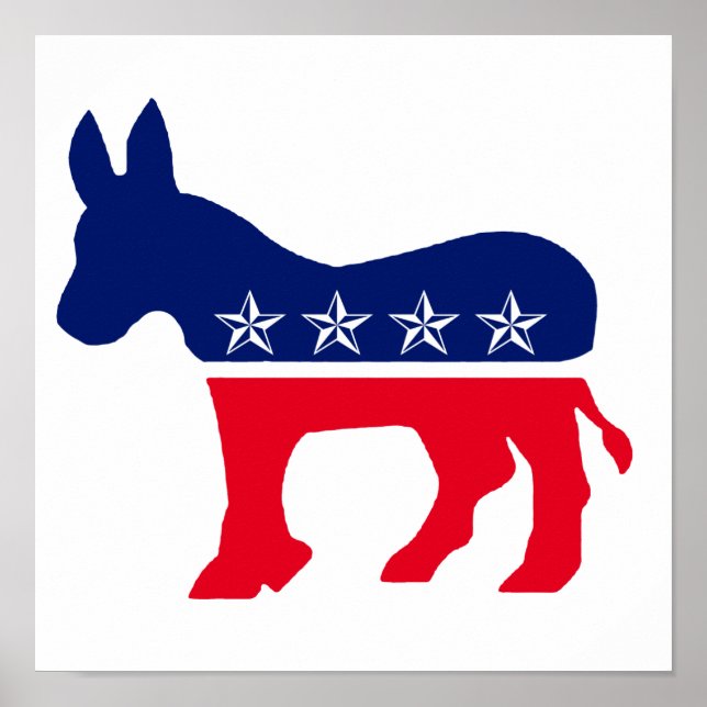 Democratic Donkey Poster (Front)