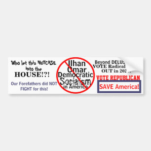 Democratic Ilhan Omar Democrat Edit YEAR Bumper Sticker