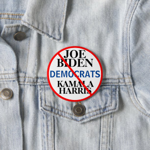 Democratic Party Biden Harris 7.5 Cm Round Badge