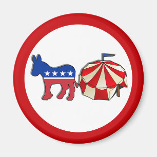 Democratic Party Circus Donkey Magnet